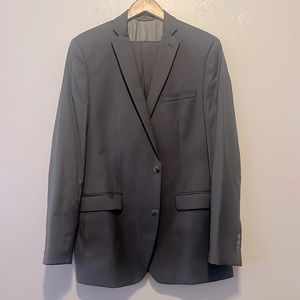 Macys Bar Iii slim fit grey suit